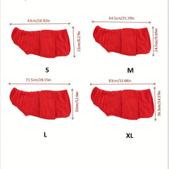 Pet Bathrobe Dog Drying Coat Quick drying Puppy Bag Absorbent Pet Bath Robe Towe