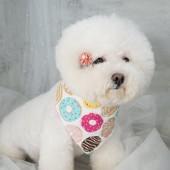 Colorful Heart Graphic Pet Scarf for Dogs and Cats