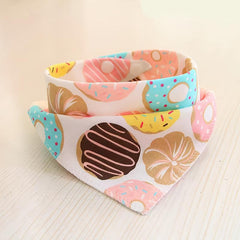 Colorful Heart Graphic Pet Scarf for Dogs and Cats