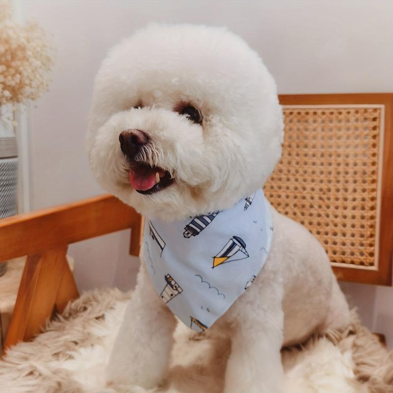 Colorful Heart Graphic Pet Scarf for Dogs and Cats