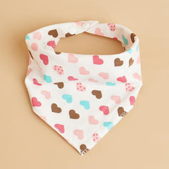 Colorful Heart Graphic Pet Scarf for Dogs and Cats