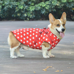 Canadian Flag Pet Coat for Autumn and Winter