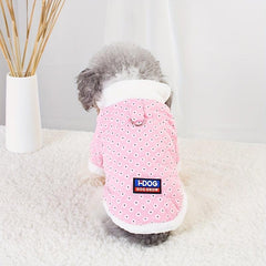Dog Sweater Coat, Flannel Fleece Lined Soft Pet Jacket for Small Medium Dogs