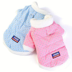 Dog Sweater Coat, Flannel Fleece Lined Soft Pet Jacket for Small Medium Dogs