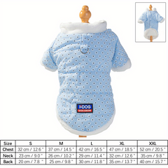 Dog Sweater Coat, Flannel Fleece Lined Soft Pet Jacket for Small Medium Dogs