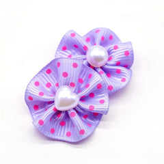 10pcs Bowknot Hair Ties for Pets