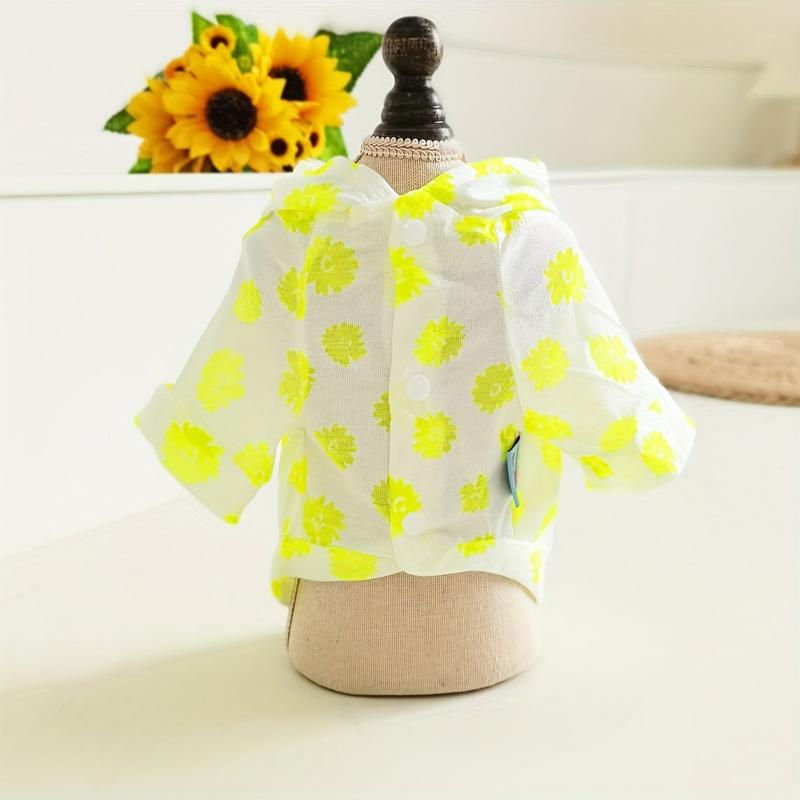 Pet Dog Cat Sun Protection Coat With Hood