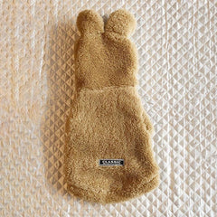 Cozy Rabbit Ear Fleece Dog Coat Winter Hooded Pet Jacket for Dogs