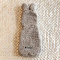 Cozy Rabbit Ear Fleece Dog Coat Winter Hooded Pet Jacket for Dogs