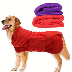 Quick Drying Pet Bathrobe Absorbent Cat Dog Towel