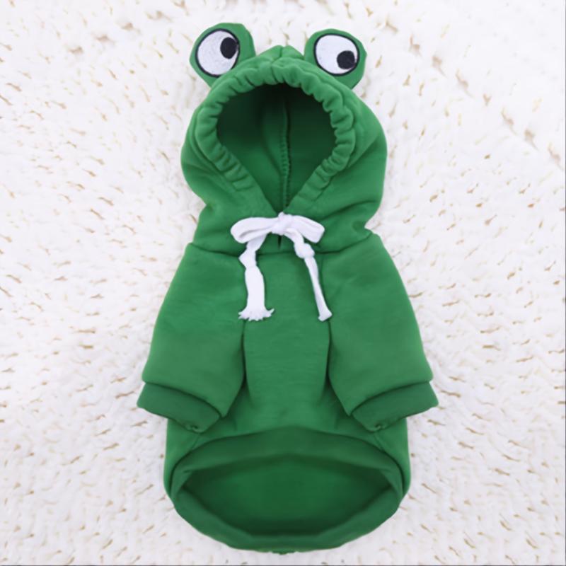Green Frog Pet Sweater Dog Hoodie for Small and Medium Dogs
