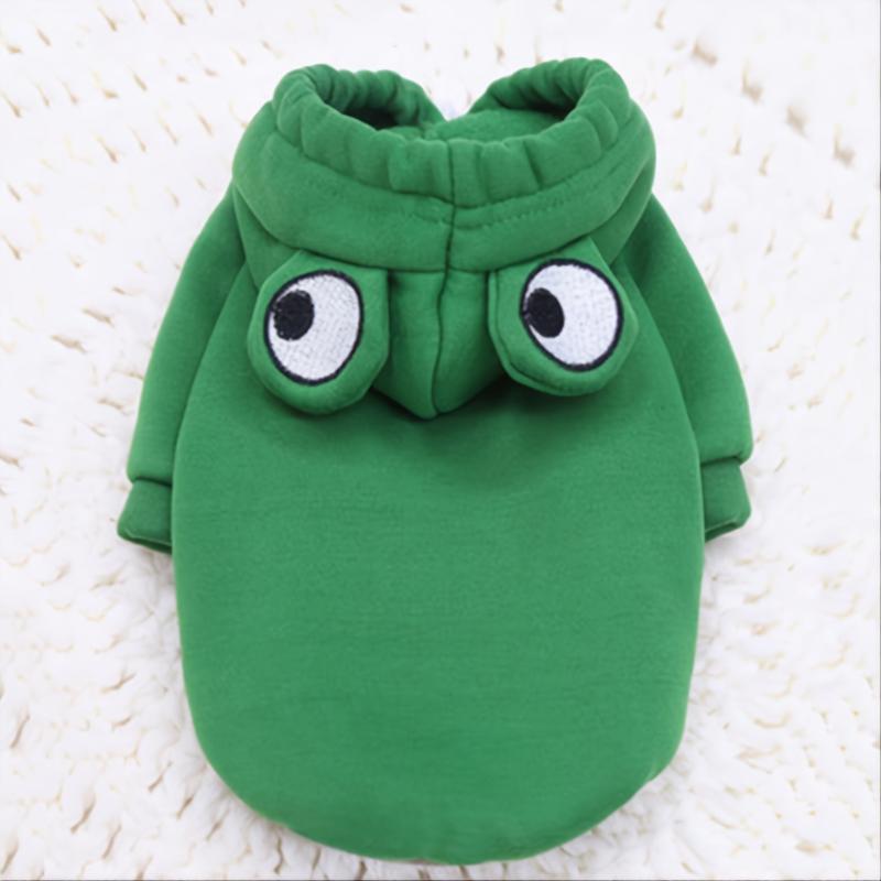 Green Frog Pet Sweater Dog Hoodie for Small and Medium Dogs