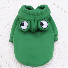 Green Frog Pet Sweater Dog Hoodie for Small and Medium Dogs