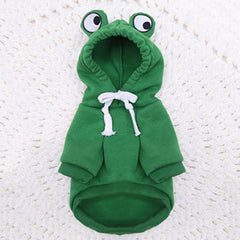 Green Frog Pet Sweater Dog Hoodie for Small and Medium Dogs