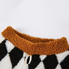 Plaid Warm Dog Vest for Autumn Winter 3XL 8XL