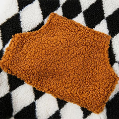 Plaid Warm Dog Vest for Autumn Winter 3XL 8XL