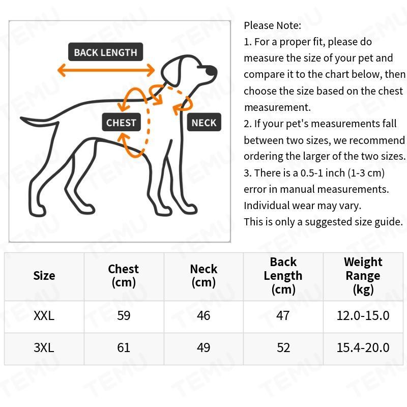 Reflective Dog Jacket for Winter