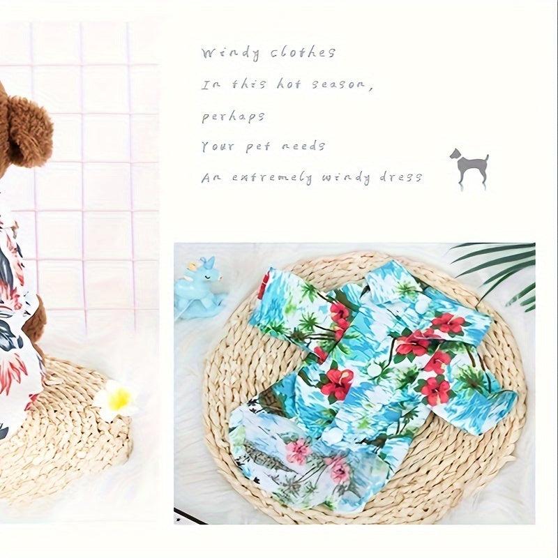 Hawaiian Floral Dog Shirt - Summer Ready