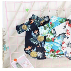 Hawaiian Floral Dog Shirt - Summer Ready