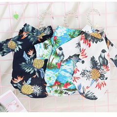 Hawaiian Floral Dog Shirt - Summer Ready