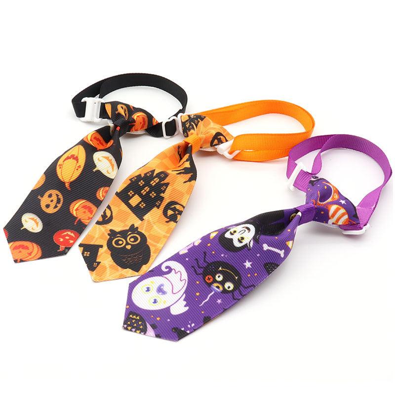 Halloween Pet Bowtie Cat Dog Adjustable Collar Decoration