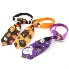 Halloween Pet Bowtie Cat Dog Adjustable Collar Decoration