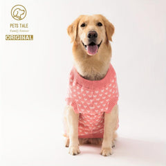 Heart Pattern Pet Sweater for Small & Medium Pets
