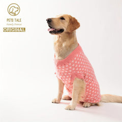 Heart Pattern Pet Sweater for Small & Medium Pets