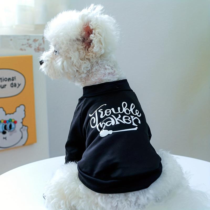 Funny Pet Tee with Trouble Maker Words