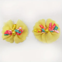 10 Pack Stylish Bowknot Hair Ties for Dogs & Cats Beads & Bow Decor