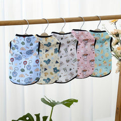Cartoon Animal Graphic Pet Clothing Breathable Thin Dog Vest Soft Puppy Shirt