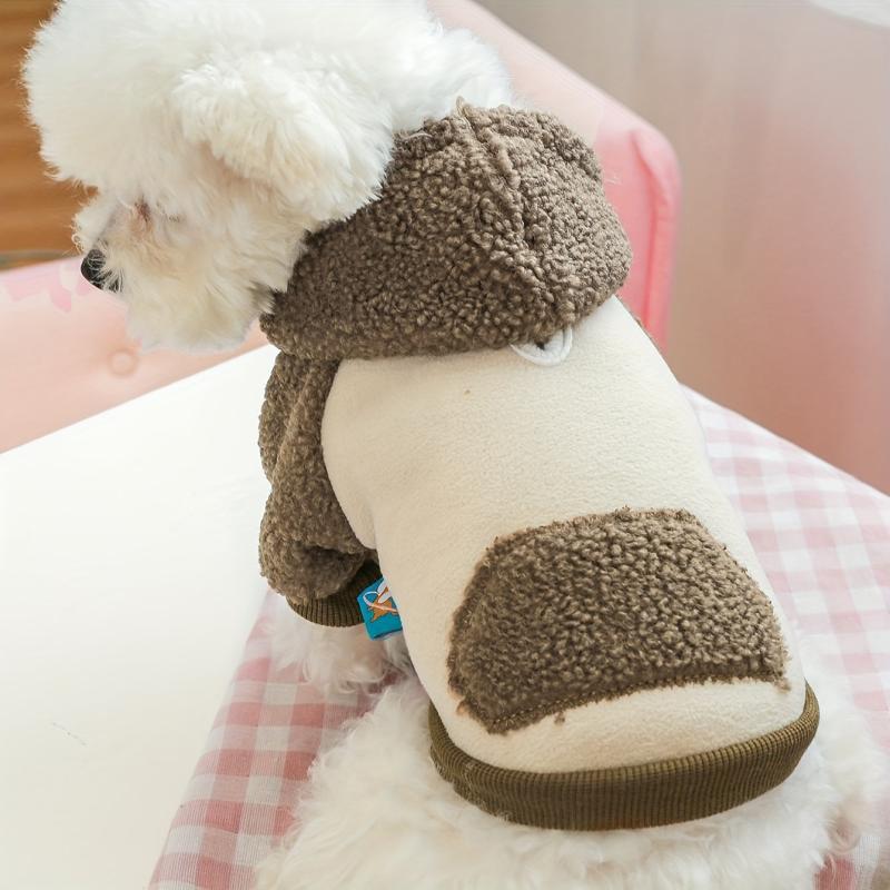 Pet Back Pocket Patched Hoodie For Dog