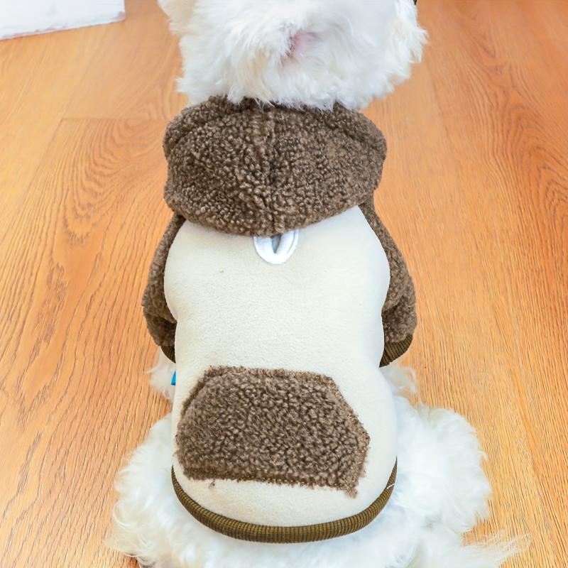 Pet Back Pocket Patched Hoodie For Dog
