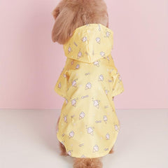 Ice Cream Graphic Pet Raincoat Waterproof Puppy Jacket For Small Dog/Cat