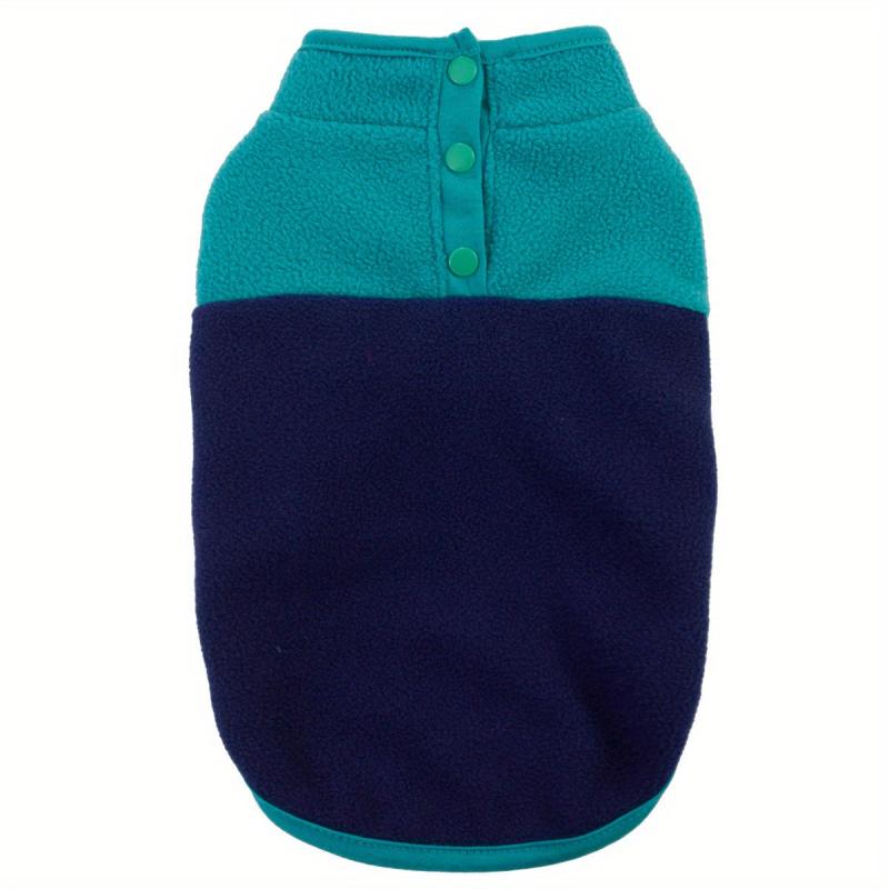 Colorblock Pet Sweater Fleece Warm Dog Sweatshirt Winter Pet Clothes
