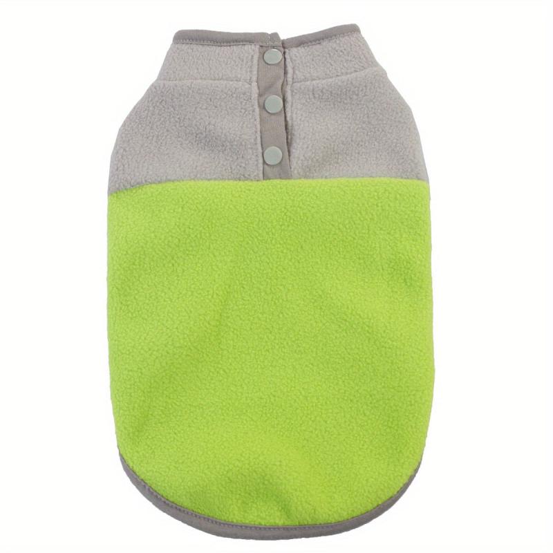 Colorblock Pet Sweater Fleece Warm Dog Sweatshirt Winter Pet Clothes