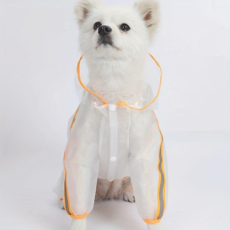 Pet Raincoat Reflective Strip Waterproof Jumpsuit