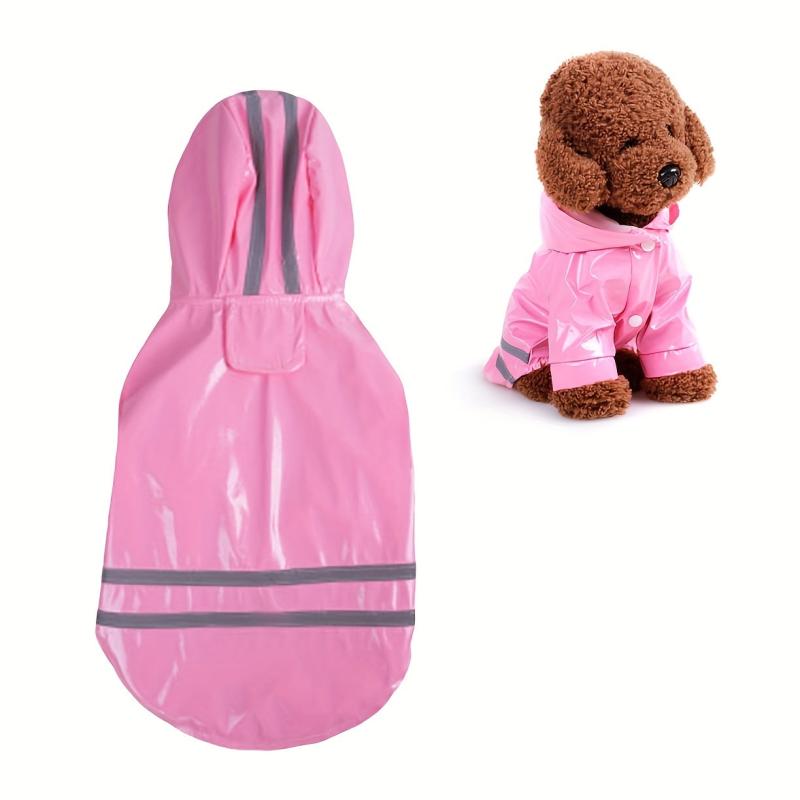 Dog Raincoat Waterproof Hooded Jacket for Small to Large Dogs