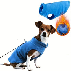 Cozy Fleece Vest w/ O Ring Leash for Dogs