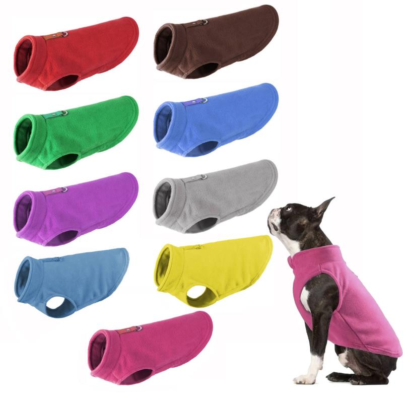 Cozy Fleece Vest w/ O Ring Leash for Dogs