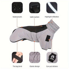 Winter Dog Coat High Collar Windproof Jacket