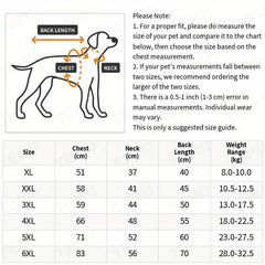 Winter Dog Coat High Collar Windproof Jacket