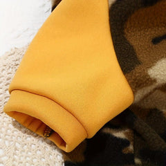 Pet Camo Polar Fleece Jacket for Autumn/Winter, Soft & Warm Dog Sweatshirt