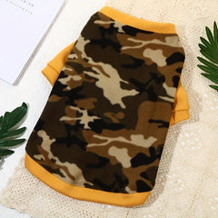 Pet Camo Polar Fleece Jacket for Autumn/Winter, Soft & Warm Dog Sweatshirt