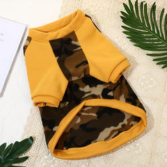 Pet Camo Polar Fleece Jacket for Autumn/Winter, Soft & Warm Dog Sweatshirt