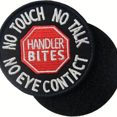 1pc Service Dog Patch No Touch No Talk No Eye Vests Harnesses Applique Embroider