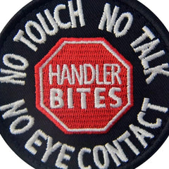 1pc Service Dog Patch No Touch No Talk No Eye Vests Harnesses Applique Embroider