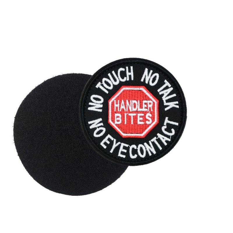 1pc Service Dog Patch No Touch No Talk No Eye Vests Harnesses Applique Embroider
