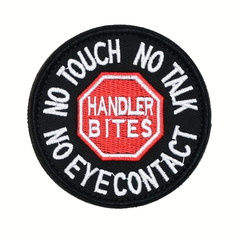 1pc Service Dog Patch No Touch No Talk No Eye Vests Harnesses Applique Embroider