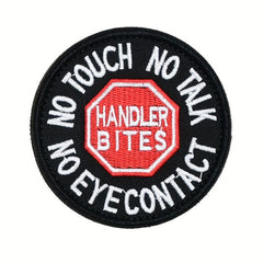1pc Service Dog Patch No Touch No Talk No Eye Vests Harnesses Applique Embroider